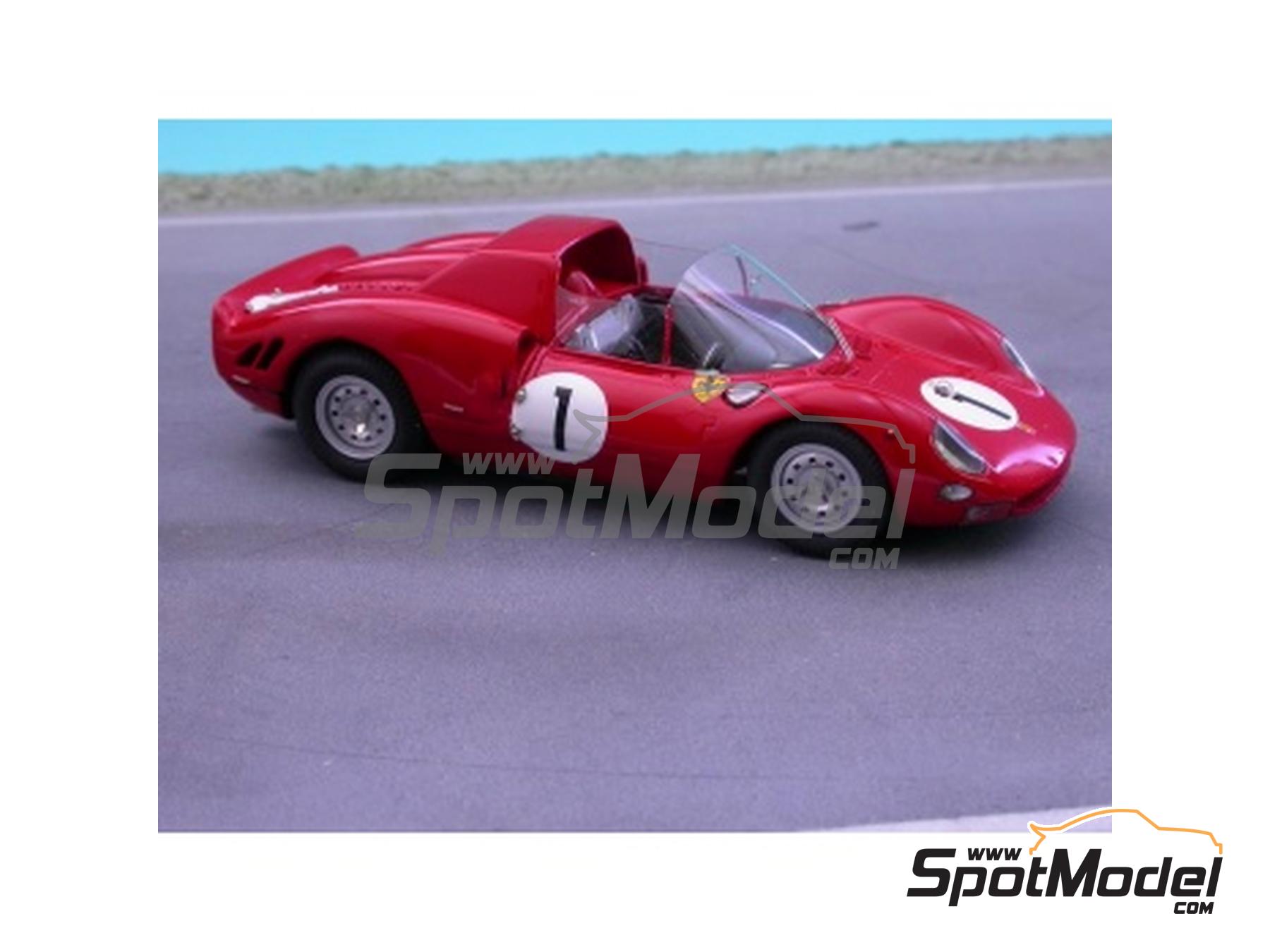 Ferrari 275 P2 / 330 P2 - Monza 1000 Kilometres, 24 Hours Le Mans, 24 Hours  Nürburgring, Targa Florio 1965. Car scale model kit in 1/43 scale manufact